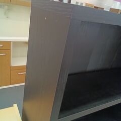 リユースのサカイ栃木店★ジモティ割あり★  本棚 ブラック W80×D28.5×H146.5 クリーニング済み TC11007の画像