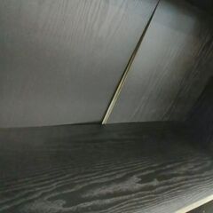 リユースのサカイ栃木店★ジモティ割あり★  本棚 ブラック W80×D28.5×H146.5 クリーニング済み TC11007の画像