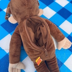 おさるのジョージ　ぬいぐるみショルダーポーチの画像