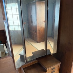 昭和レトロ　鏡台の画像