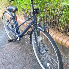 中古自転車 ママチャリ 自転車 27インチ ブラック 通勤 通学 近所のお出掛けなどにの画像
