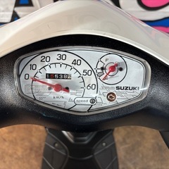 ★即乗りOK！　スズキ　レッツ　セル1発　実働車　バッテリー・オイル新品　4スト　FI車　原付　バイクの画像