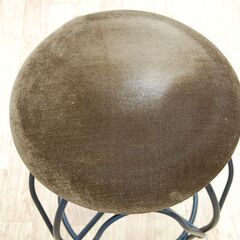 スツール 直径32×高さ51cm ドレッサーチェア ダークブラウン マカロン 札幌市 清田区 平岡の画像