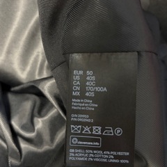 黒 スタンドカラー チェスターコート US 40Sの画像