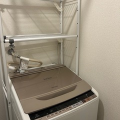 洗濯機　ランドリーラックの画像