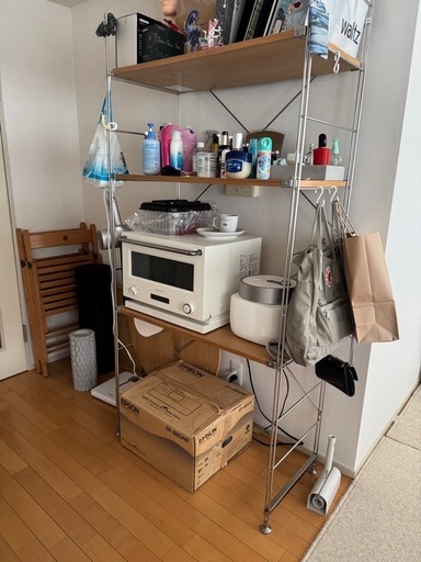 無印良品 ステンレスユニットシェルフ ワイド大