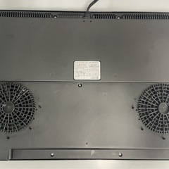 IHクッキングヒーターセット　IHC-WKG2-B 設置スタンド付き　IHコンロ　2口コンロ　中古品　 IRIS OHYAMA アイリスオーヤマの画像