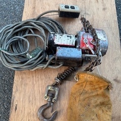 ナショナル 電動チェーンブロック SSC612EF 200kg 100V 動作確認済みの画像