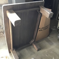 お取引中【中古】ローテーブル／木製作業台（丈夫な木材造り）現地販売中！の画像