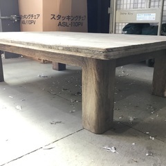 お取引中【中古】ローテーブル／木製作業台（丈夫な木材造り）現地販売中！の画像