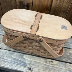 木製　バッグの画像