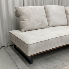 KJ-18【新入荷　アウトレット品】ウィリー　ファブリック　カウチソファセット　ベージュの画像