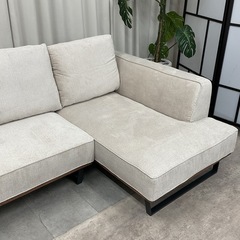 KJ-18【新入荷　アウトレット品】ウィリー　ファブリック　カウチソファセット　ベージュの画像