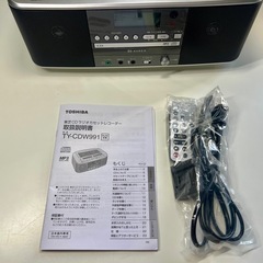 TOSHIBA TY-CDW991 CDラジカセ ラジオ（使用感少ない）の画像