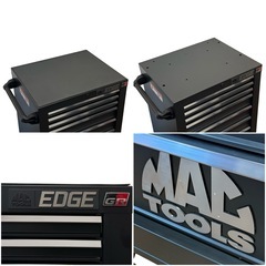 ○2022年製 良品 MAC TOOLS マックツールズ EDGE 7ドロワー ワークステーション ロールキャビネット ワゴン E2722-FB-RAW ジモティ姫路の画像