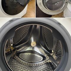 地域限定送料無料　超美品【 IRIS OHYAMA 】アイリスオーヤマ 洗濯8.0㎏/乾燥4.0㎏ ドラム式洗濯乾燥機 ガチ落ち温水洗浄 ふんわりシワ取り CDK84の画像