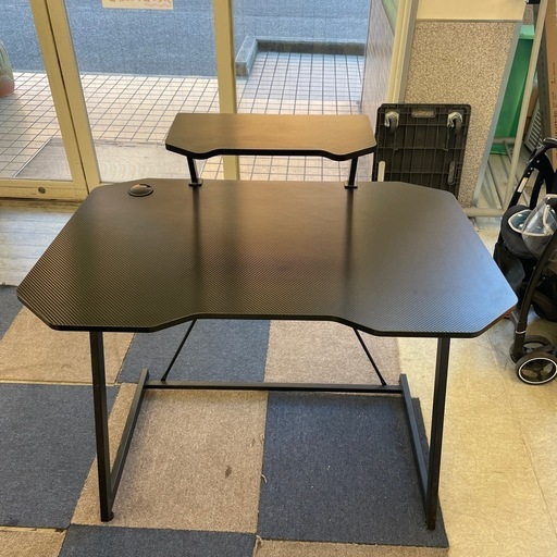 M2510-128 ゲーミングデスクセット ブラック キズ汚れ有り