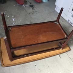 【中古】テレビ台(ローボード)／サイドテーブル（木製／下段収納付き）現地販売中！の画像