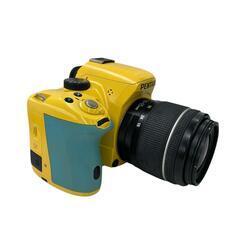 186000 PENTAX ペンタックス K-50 　レンズ18-55mm 50-200mm　デジタル一眼レフカメラ イエロー [0000000002123]の画像