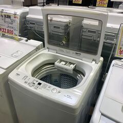 8.0kg洗濯機 アクア AQW-GV80J（W）2021年の画像