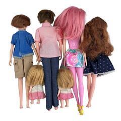 186000 現状品 TAKARA Ｍatel タカラトミー マテル Barbie バービー リカちゃん人形 フェアリープリンセス　パパ ママ はるとくん  6点まとめ売り [240725HM100054]の画像