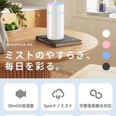 加湿器 卓上 小型 【2段階加湿量調節】 卓上加湿器 超音波式 車用 350ml アロマ対応の画像