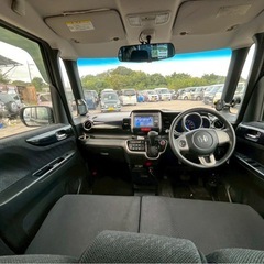 【支払総額17.8万円】人気車種N-BOXカスタム車検令和9年10月ワンセグTVバックカメラETC片側パワスラ機関良好！の画像