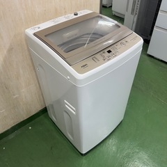 24 R13  アクア　クリアガラストップ　22年製　洗濯機　7㌔　冷蔵庫　安い　の画像