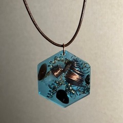 特別価格 【モリオン&エリートシュンガイト&水晶】オルゴナイトネックレス　②の画像