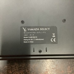  ヤマダ YUKB109J1K 日本語配列フルキー 薄型キーボード ブラック　　リサイクルショップ宮崎屋　佐土原店　25.10.9Fの画像