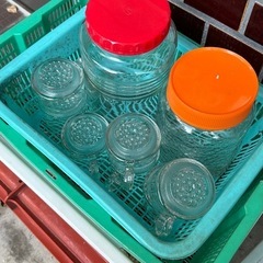 保存ビン&ザル&グラスマグの画像