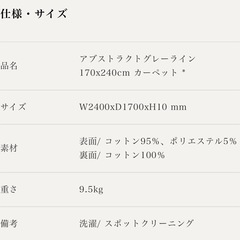 KARE アブストラクトグレーライン 
カーペットの画像