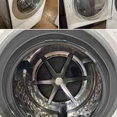 地域限定送料無料　美品【 Panasonic 】パナソニック 洗濯10.0㎏/乾燥3.0㎏ ドラム式洗濯機 液体洗剤・柔軟剤 自動投入 スマホで洗濯 温水泡洗浄W NA-VG1200Lの画像