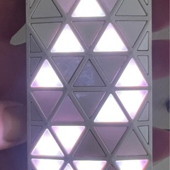 携帯　LEDライト付き三角形デザイン　イルミネーションが最高！の画像