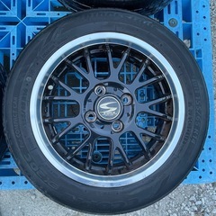 14インチ　黒メッキ枠ホイールの画像