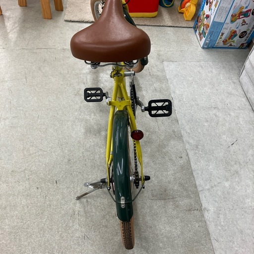 K2510-130 simple style 折りたたみ自転車 イエロー 20インチ ※パンクの確認や空気入れのサービスは行っておりません。タイヤ空気なし 動作確認済み 鍵なし キズ汚れ有り