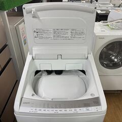 地域限定送料無料　美品【 HITACHI 】日立 ビートウォッシュ 洗濯8.0㎏/乾燥4.5㎏ 洗濯乾燥機 ナイアガラビート洗浄 自動おそうじ付 BW-DV80Fの画像