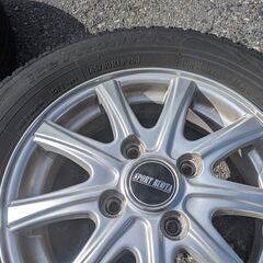 スタッドレスタイヤ　ホイールセット　4本　145／80R13の画像