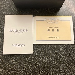 サ2510-131 MIKIMOTO international 置き時計 パール付き 中古美品 動作未確認 保管キズ有りの画像