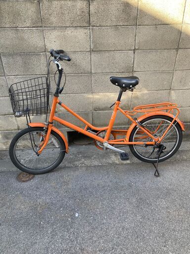 美品　自転車　ミニべロ