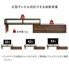 ホワイト テレビ台 白 収納つき付きの画像