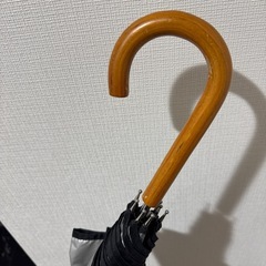 日傘　遮光　99.7% グレー　光沢　の画像