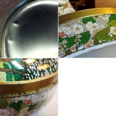 レトロ クッキー缶 エルマドロン お菓子缶 空き缶 小物入れ ボックス　/TJ-2610 2Fの画像