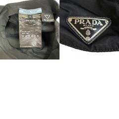プラダ PRADA キャップ トライアングルロゴ ブラックの画像