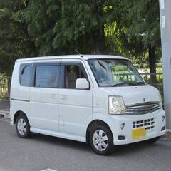 車検２年付き　エブリイワゴン　PZターボ　64系　希少　後期型　高級ミニバン　パワスラ　広い　走小　パワフル　地デジTVの画像