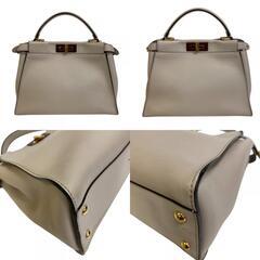 フェンディ FENDI ショルダーバッグ ピーカブーミディアム 2WAY 8BN290 グレーの画像