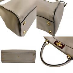 フェンディ FENDI ショルダーバッグ ピーカブーミディアム 2WAY 8BN290 グレーの画像