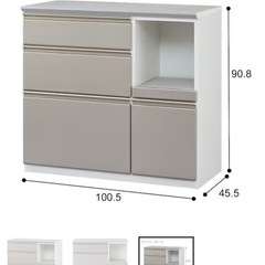 食器棚 カップボード 横100cmの画像