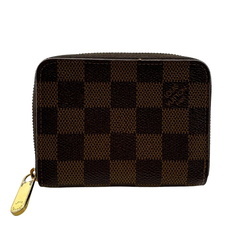 ルイヴィトン LOUIS VUITTON コインケース ダミエ柄 ジッピーコインパース N63070 ブラウンの画像