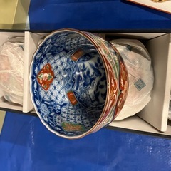 美濃焼　庫山窯染錦花鳥　小鉢5個セットの画像